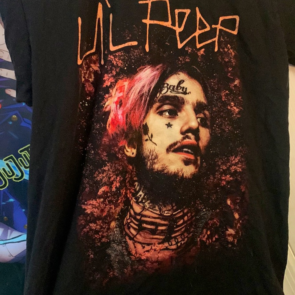 Lil peep shirt, size-M, brand- tultex